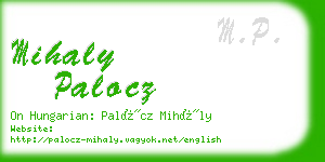 mihaly palocz business card